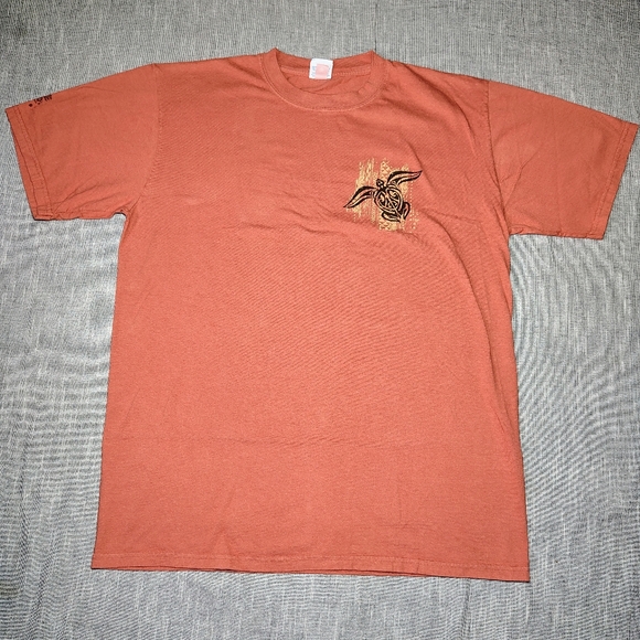 crazy shirts Other - Crazy Shirts Hawaiian T-Shirt Size Large Turtle Chili Dyed Geometric Original